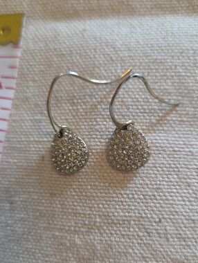 Banana Republic Pavé Crystal Teardrop Earrings